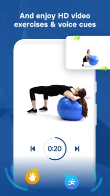 Stability Ball Workouts Fitify android App screenshot 4